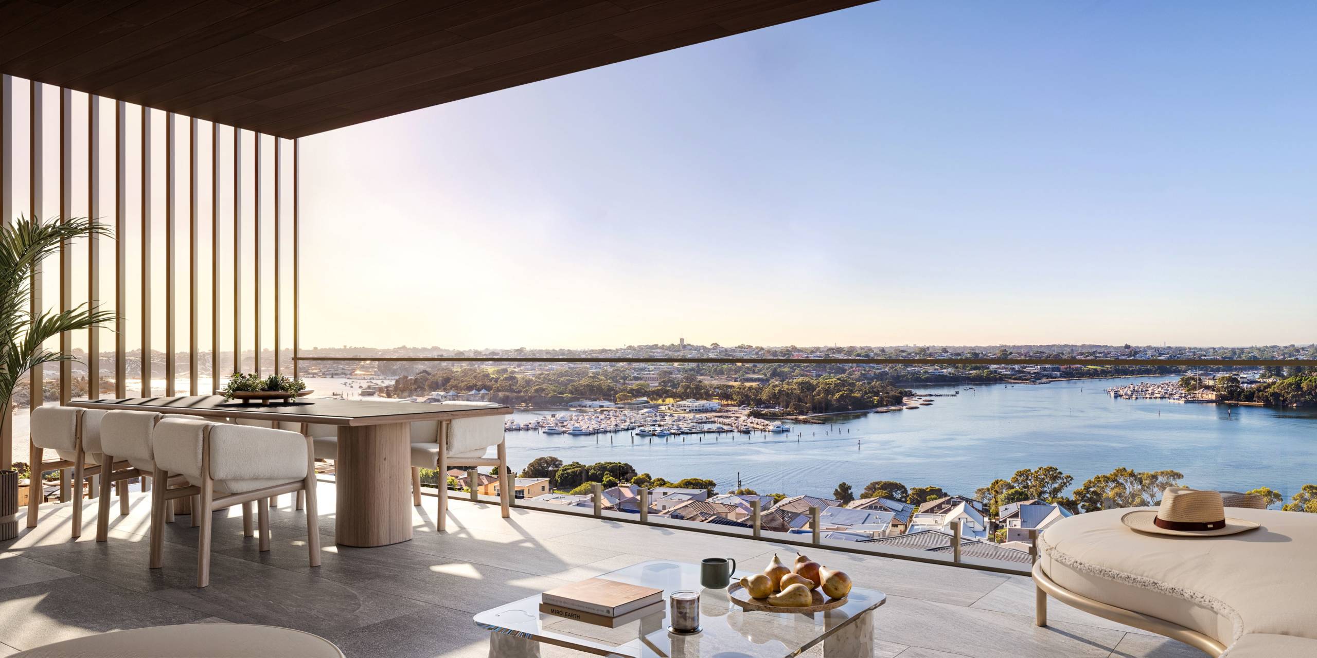 Balcony with river outlook