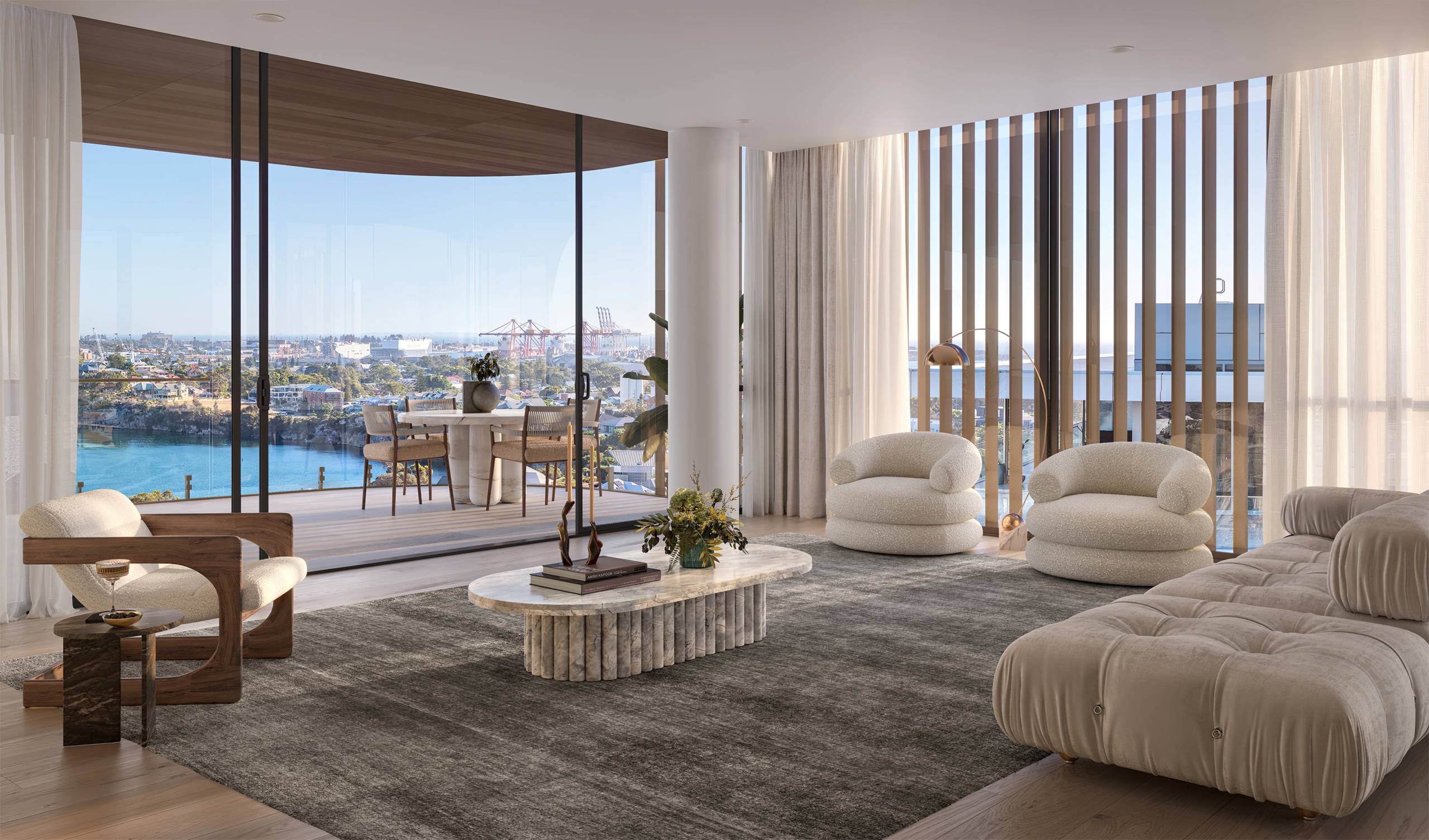 Living and balcony, alternate residence
